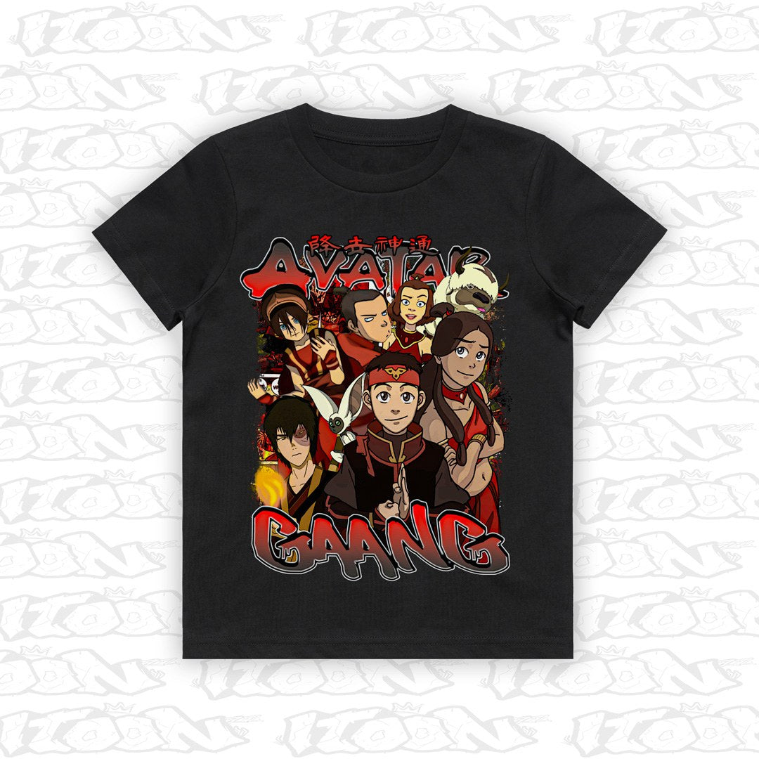 Avatar - GAANG kids black tee mockup