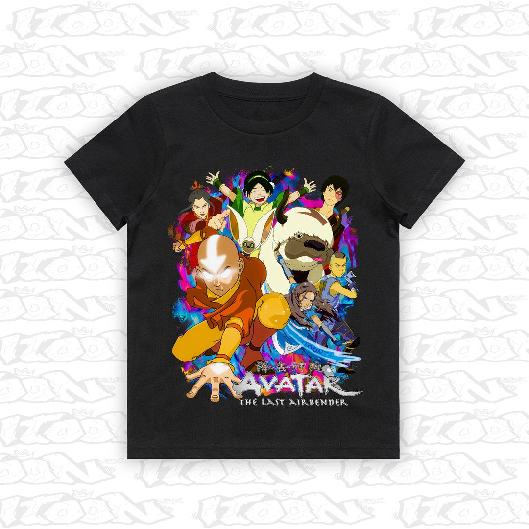 Avatar - The Last Airbender kids black tee mockup