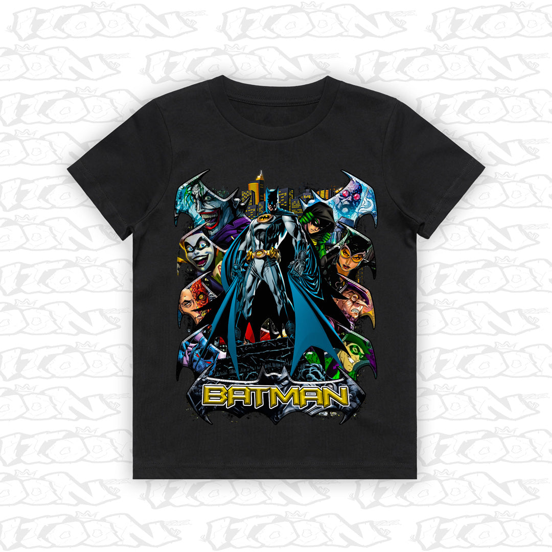 Batman kids black tee mockup