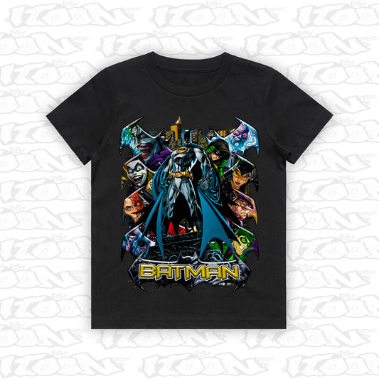 Batman kids black tee mockup