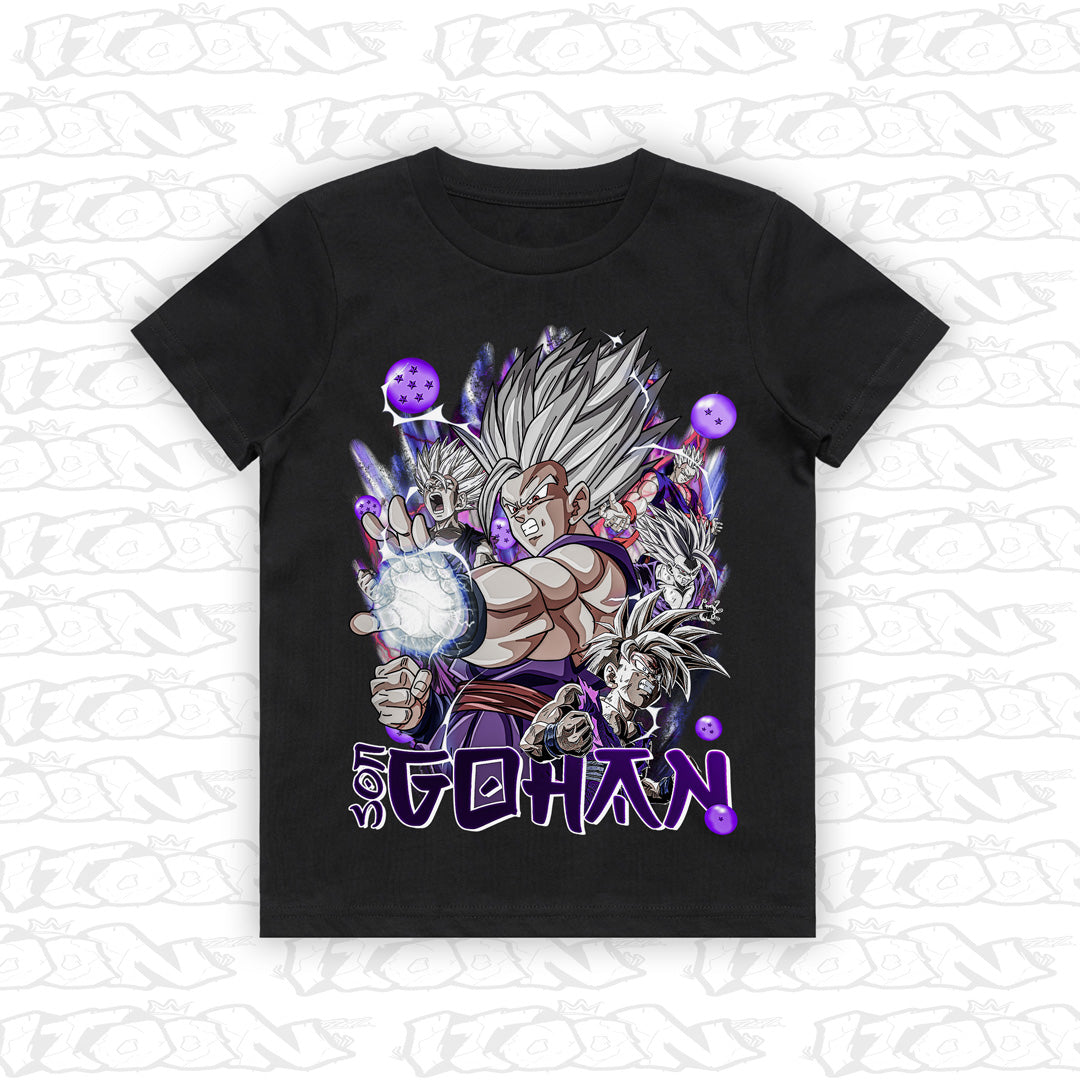 Beast Gohan kids black tee mockup