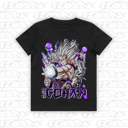 Beast Gohan kids black tee mockup