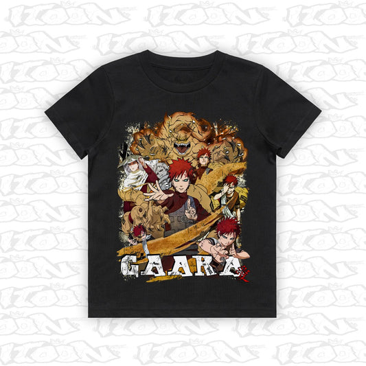 Gaara kids black tee mockup