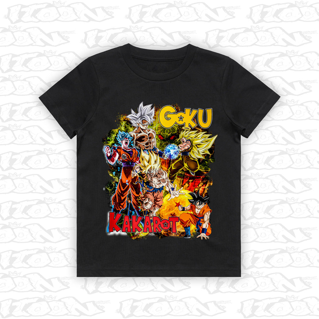 Goku - Kakarot kids black tee mockup