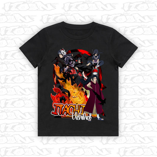 Itachi kids black tee mockup