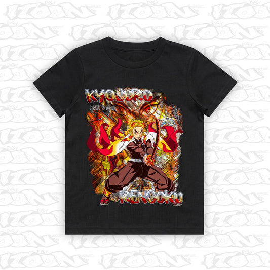 Rengoku kids black tee mockup