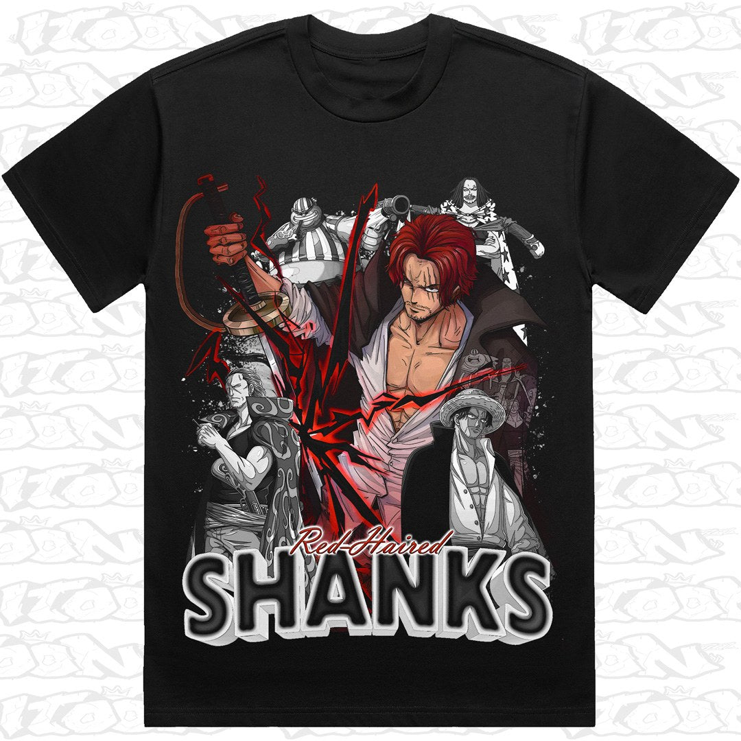 Shanks on a black AS Colour Heavy tee - Single front print.