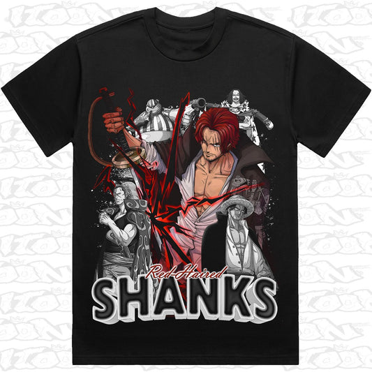 Shanks on a black AS Colour Heavy tee - Single front print.